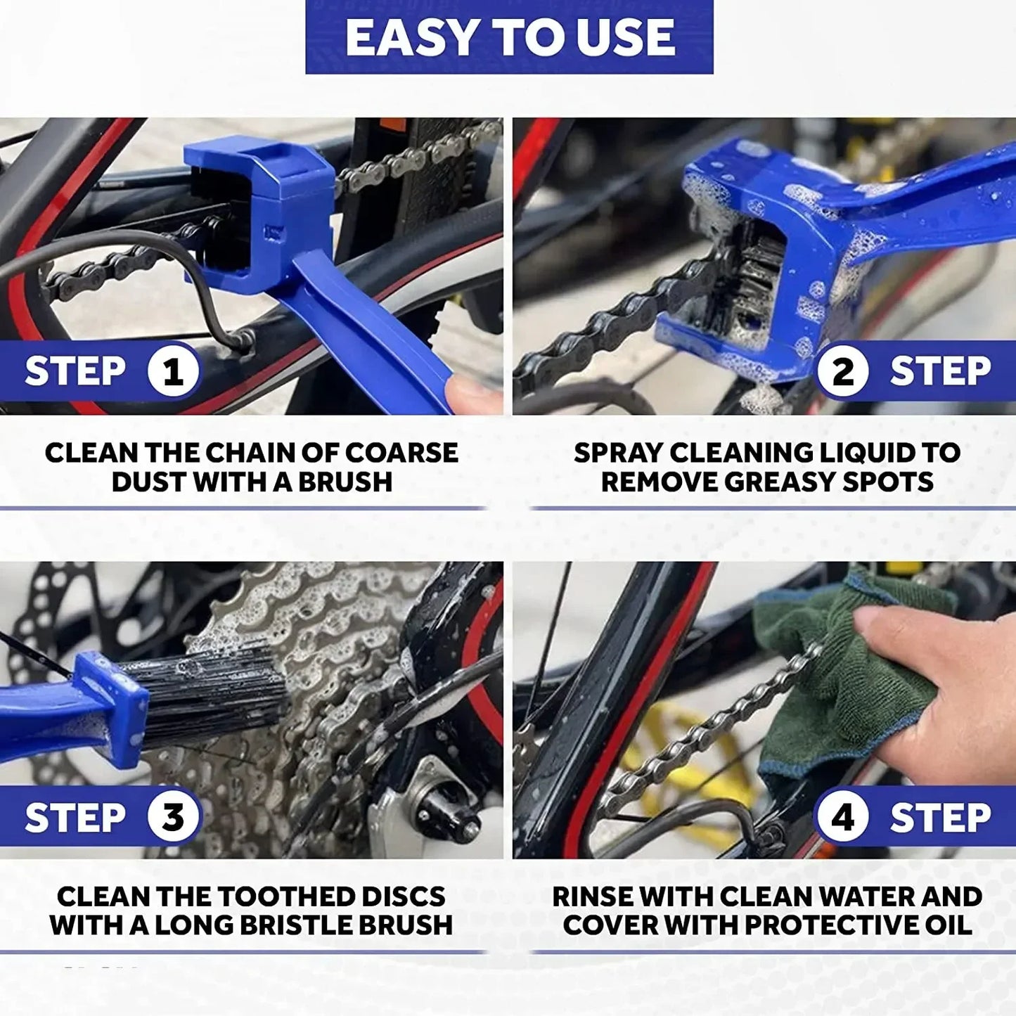 EasyBrush™ (Motorcycle Chain Cleaner Brush)