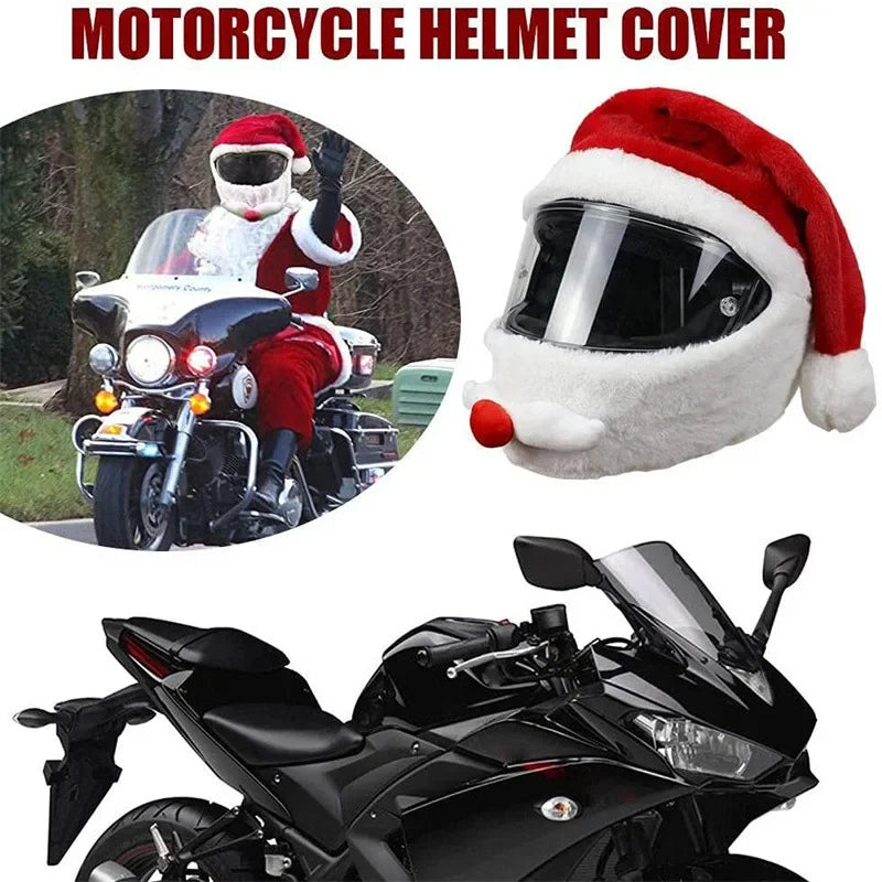 FunnyLID™ (Santa) Christmas Motorcycle Helmet Cover