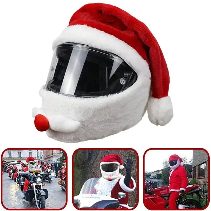 FunnyLID™ (Santa) Christmas Motorcycle Helmet Cover