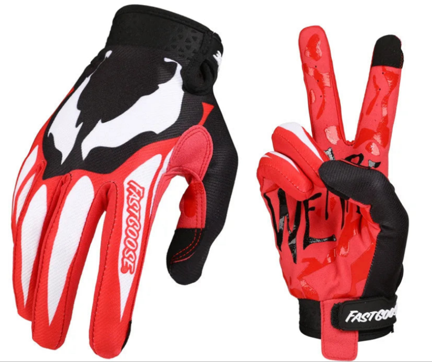 VenomGrip™ RED (Motorcycle Riding Gloves)