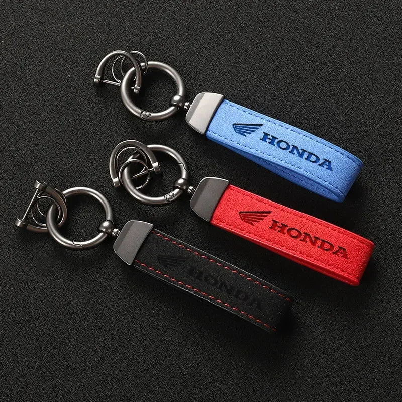 Suede/ Leather Keychain (HONDA)