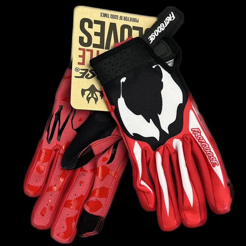 VenomGrip™ RED (Motorcycle Riding Gloves)