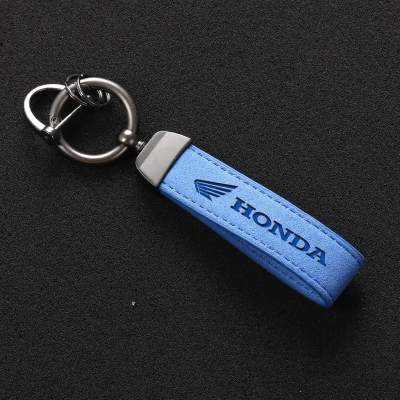 Suede/ Leather Keychain (HONDA)