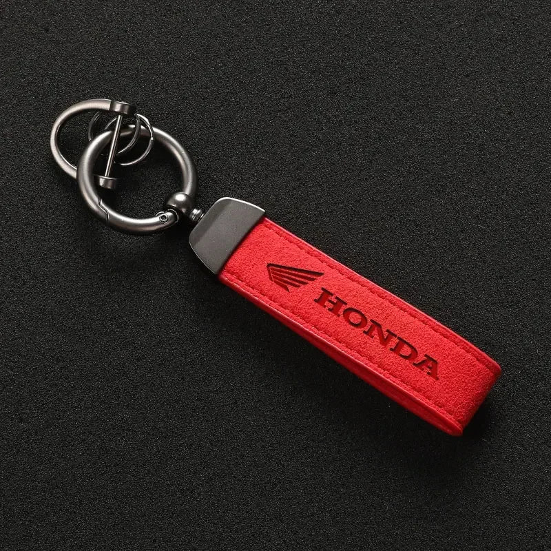 Suede/ Leather Keychain (HONDA)