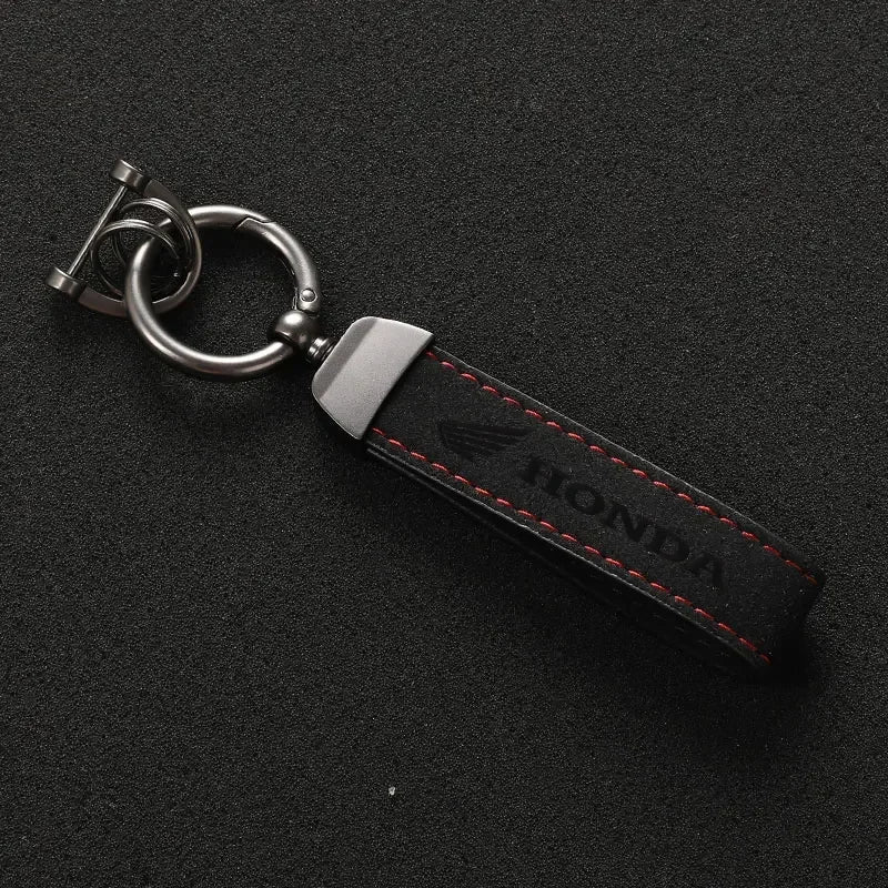 Suede/ Leather Keychain (HONDA)